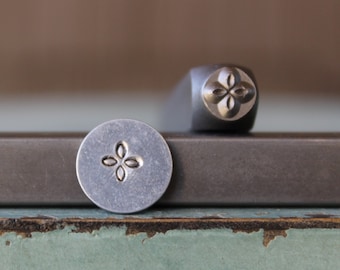 5mm Simple Flower 2 DIY Jewelry Making Metal Design Stamp - Stamping Kit, Tools, Press, Machine & Supplies - SGCH-453