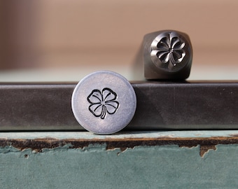 Supply Guy 6mm Four Leaf Clover Metal Design Stamp - Metal Stamp - Metal Stamping and Jewelry Tool - SGCH-557
