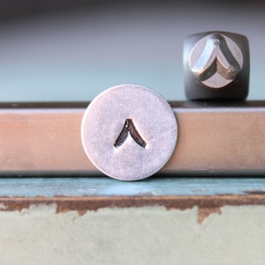 5mm Southwest Arrow Tip DIY Jewelry Making Metal Design Stamp - Stamping Kit, Tools, Press, Machine & Supplies - SGCH-507