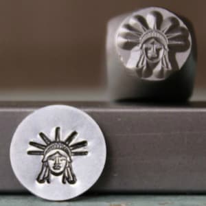 Liefern Kerl 8mm Freiheitsstatue Metall Design Stempel - Metallstempel - Metall Stanz- und Schmuck-Werkzeug - SGCH-271
