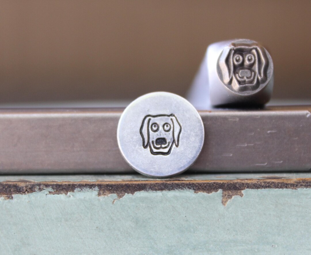 Poinçon Métal Design Visage De Chien 6mm - Réf SGCH-589 - Neuf
