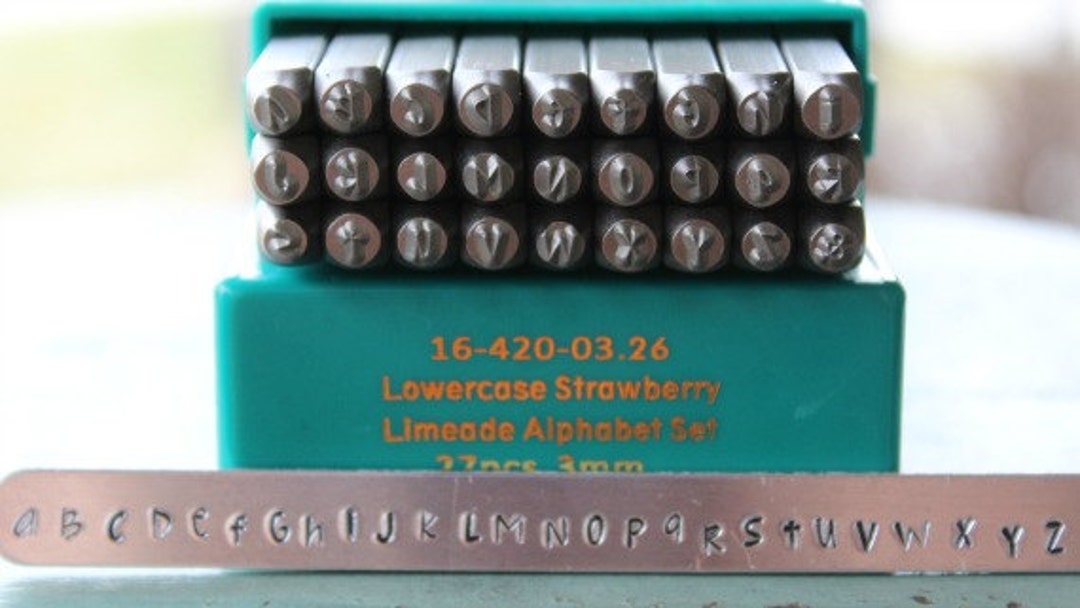 Supply Guy 3 mm ストロベリー ライムエード フォント 小文字 メタル