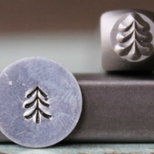 Supply Guy 5mm Simple Pine Tree 2 Metal Design Stamp - Metal Stamp - Metal Stamping and Jewelry Tool - SGCH-279