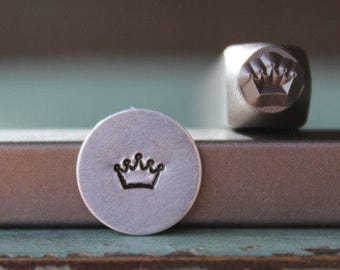 Supply Guy 5mm Crown Metal Design Stamp - Metal Stamp - Metal Stamping and Jewelry Tool - SGCH-140