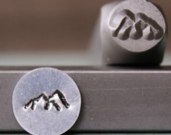 8 mm Stämpel för metalldesign i Rocky Mountain Range - Stämpelsats, verktyg, press, maskin och tillbehör - SGCH-268