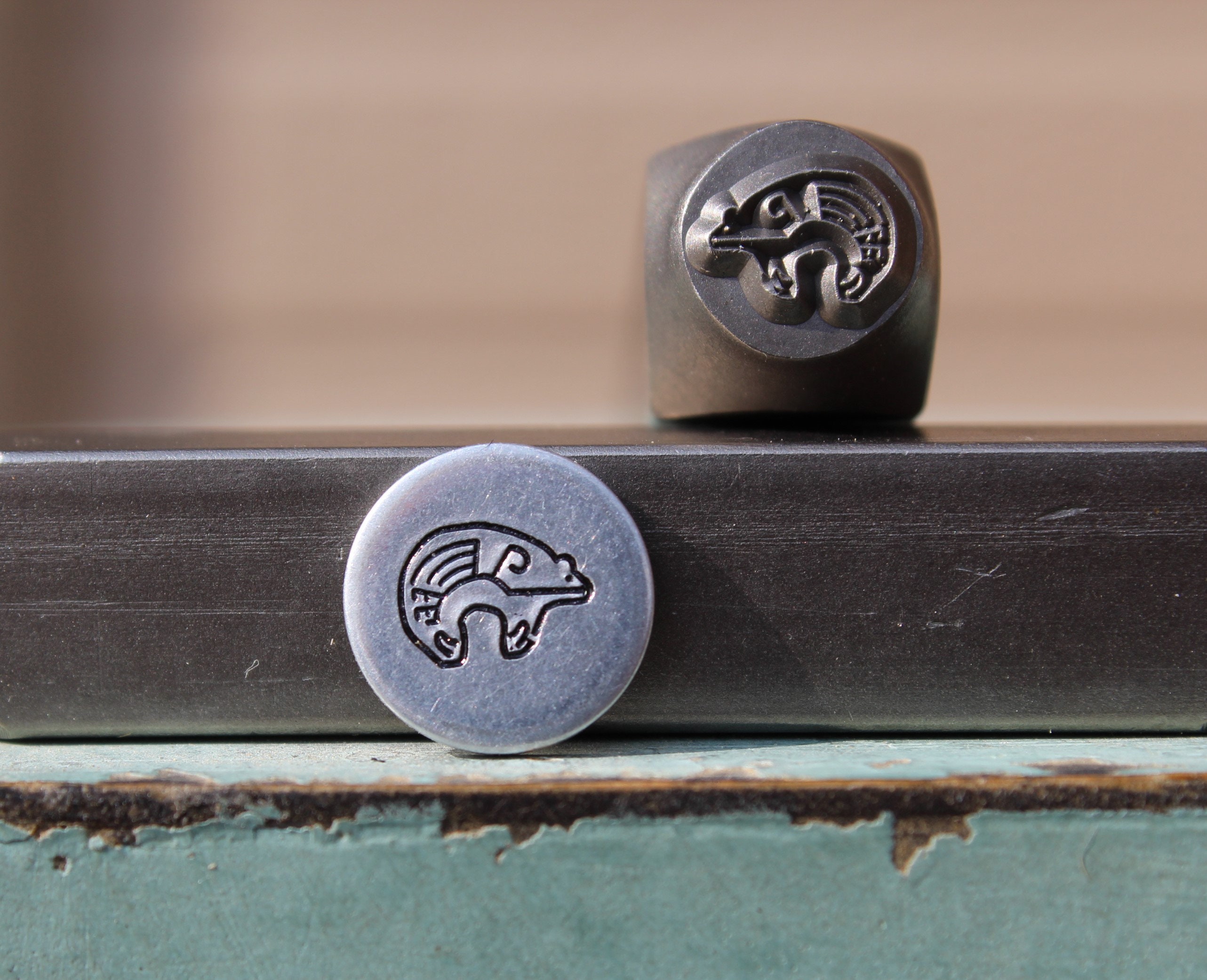 Brand New 8mm Southwest Bear Metal Design Stamp - Metal Stamp - Metal  Stamping and Jewelry Tool SGCH-553