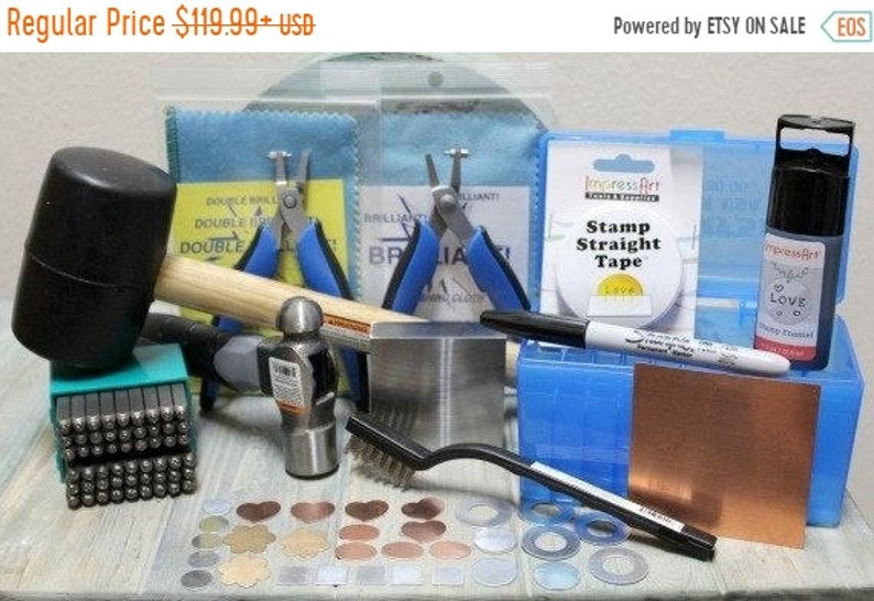 Sale Deluxe Metal Stamping Kit Everything to Get Started Etsy