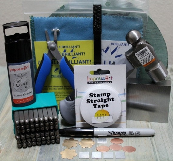 Metal Stamp Kit Jewelry Making and Metal Stamping Tools Steel