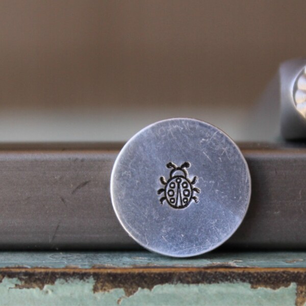 Brand New 4mm Ladybug Metal Design Stamp - Metal Stamp - Metal Stamping and Jewelry Tool - SGCH-409