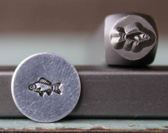 Brand New 6mm Fish Metal Design Stamp - Metal Stamp - Metal Stamping and Jewelry Tool - SGCH-196