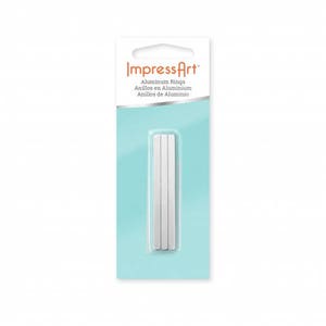 Impress Art Soft Strike Aluminum Ring Stamping Blank - Metal Stamping Blank - Assorted Sizes - 10-12 Blanks-Jewelry Stamping Blank-SGIAD124J