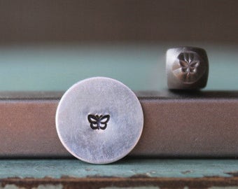 Brand New 3mm Mini Butterfly Metal Design Stamp - Metal Stamp - Metal Stamping and Jewelry Tool - SGCH-146
