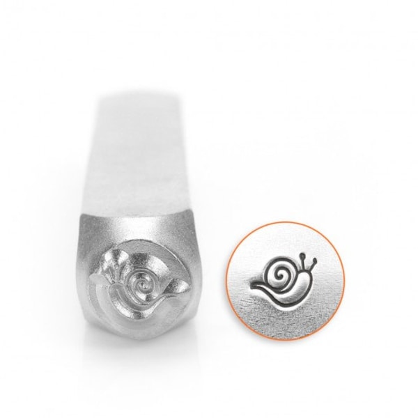 Impress Art 6mm Snail Metal Design Stamp - Metal Stamp - Metal Stamping and Jewelry Tool -  SGSC156-AN-6mm