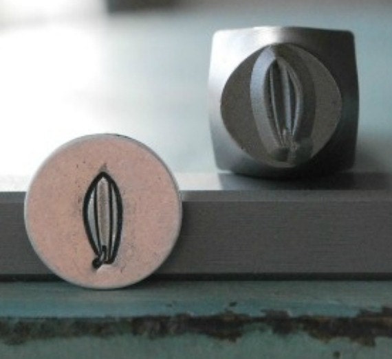 6mm Surfboard DIY Jewelry Making Metal Design Stamp - Stamping Kit, Tools, Press, Machine & Supplies - SGCH-50