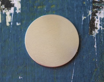 10 1" Aluminum Round Stamping Blanks - Available in 16 or 20 Gauge - Available in Standard or Premium - Jewelry Metal Stamping Blank