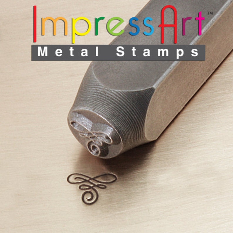 Impress Art 6mm Flourish Metal Design Stamp Metal Stamp Etsy