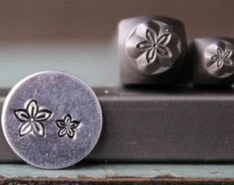 Brand New 5mm and 3mm Flower Metal Design 2 Stamp Set - Metal Stamp - Metal Stamping and Jewelry Tool - SGCH-191192