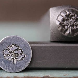 Brand New 8mm Maple Tree Metal Design Stamp - Metal Stamp - Metal Stamping and Jewelry Tool - SGCH-180