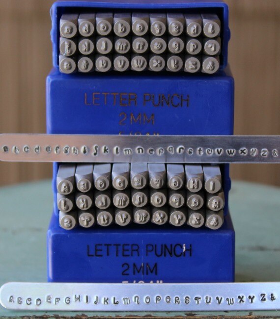 3MM Typewriter Font Combination Metal Alphabet Letter Stamp Set - Metal  Letter Stamps-Metal Stamping and Jewelry Tool - SGE-3UL