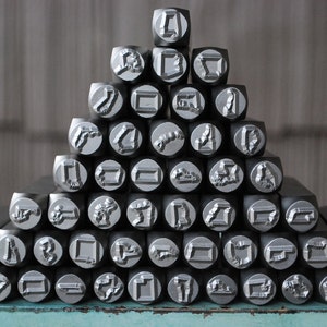 Supply Guy US State Individual 8mm (3/8&quot;) Metal Design Stamp - Jewelry Stamp - Pick any State in the US - Harder Metal - SGCH3/8&quot;State