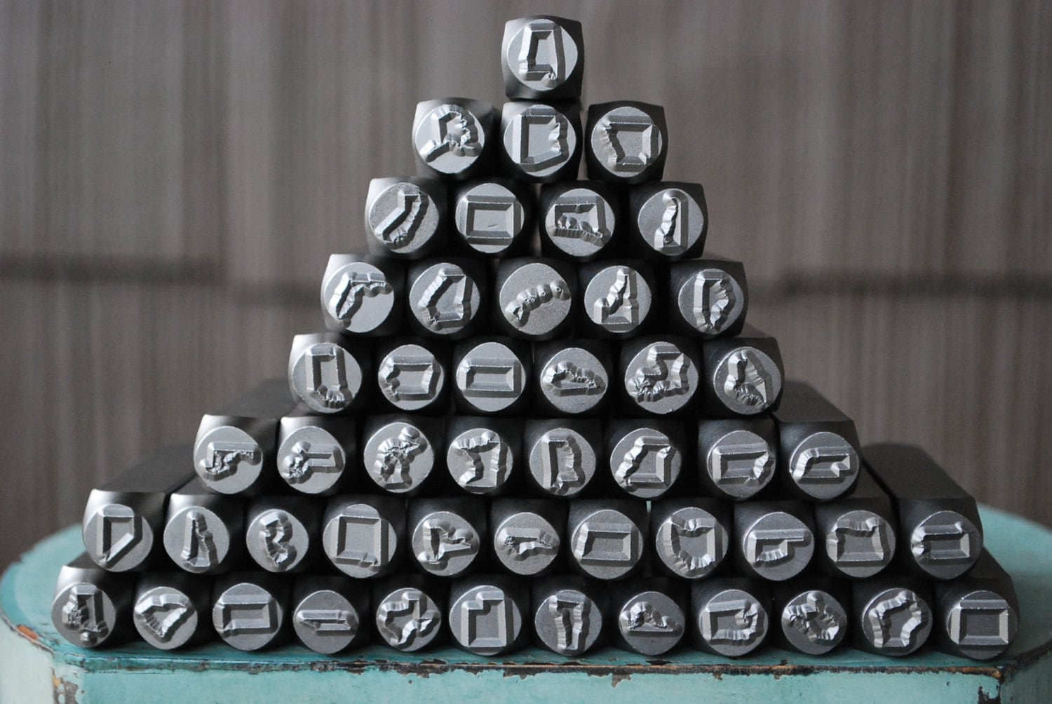 US State Individual 8mm (3/8") Metal Design Stamp - Jewelry Stam…