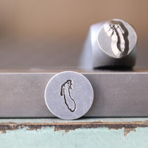 8mm Lake Michigan DIY Jewelry Making Metal Design Stamp - Stamping Kit, Tools, Press, Machine & Supplies - SGCH-576