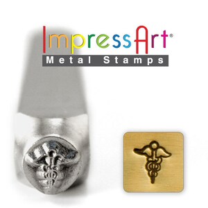 Impress Art 6mm Medical Sign Metal Design Stamp - Metal Stamp - Metal Stamping and Jewelry Tool -  SGSC1510-I-6mm/SCS150019