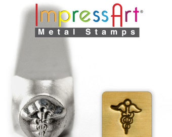 Impress Art 6mm Medical Sign Metal Design Stamp - Metal Stamp - Metal Stamping and Jewelry Tool -  SGSC1510-I-6mm/SCS150019