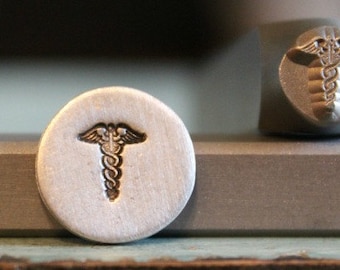 6mm Medical Alert Symbol Metal Design Stamp - Metal Stamp - Metal Stamping and Jewelry Tool - SGCH-24