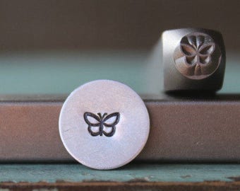Brand New 5mm Butterfly Metal Design Stamp - Metal Stamp - Metal Stamping and Jewelry Tool - SGCH-145