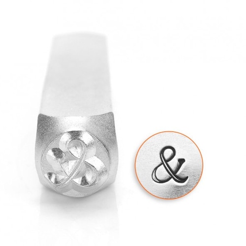 Impress Art 6mm Ampersand Metal Design Stamp Metal Stamp Etsy