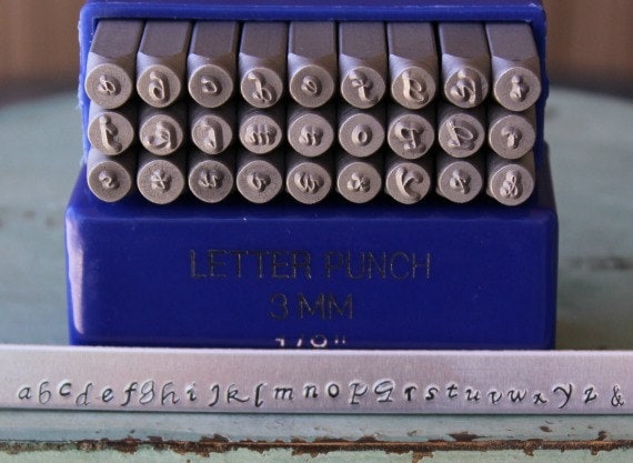 STORYBOOK ALPHABET METAL STAMP SET 3mm Lower Case