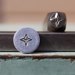 Supply Guy 6mm Directional Star Metal Design Stamp - Metal Stamp - Metal Stamping and Jewelry Tool - SGCH-558