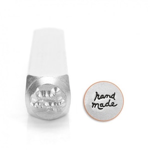 Impress Art 6mm &quot;Hand Made&quot; Word Metal Design Stamp - Metal Stamp - Metal Stamping and Jewelry Tool - SGSC1516-F-6mm/SCS150052