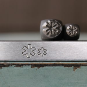 Supply Guy 6mm and 4mm Medical Alert Symbol Metal Design 2 Stamp Set - Metal Stamp - Metal Stamping and Jewelry Tool - SGCH-431430