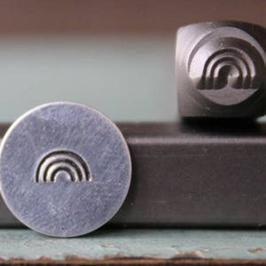 5mm Rainbow DIY Jewelry Making Metal Design Stamp - Stamping Kit, Tools, Press, Machine & Supplies - SGCH-175