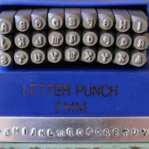 2MM Typewriter Font Combination Metal Alphabet Letter and Number