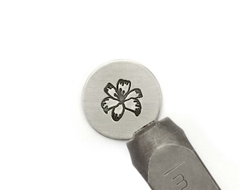 Impress Art 9.5mm In Full Bloom DIY Jewelry Making Metal Design Stamp - Stamping Kit, Tools, Press, Machine & Supplies - SGSCS150061