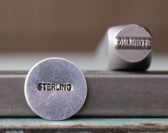 1mm Sterling Word DIY Jewelry Making Metal Design Stamp - Stamping Kit, Tools, Press, Machine & Supplies - SGCH-263
