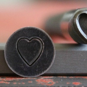 Advantage Series Heart Metal Design Stamp - Made in the USA - Available in 4 Sizes - For use on Stainless Steel- SGAD-2