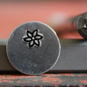 6 Petal Flower Metal Design Stamp - Metal Stamp - Metal Stamping and Jewelry Tool  SGF-9
