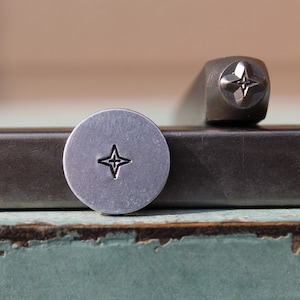 Supply Guy 4mm Mini Directional Star Metal Design Stamp - Metal Stamp - Metal Stamping and Jewelry Tool - SGCH-559