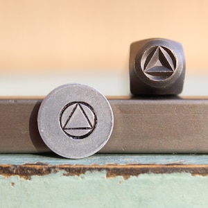 Supply Guy 6mm Recovery Symbol Metal Design Stamp - Metal Stamp - Metal Stamping and Jewelry Tool - SGCH-491