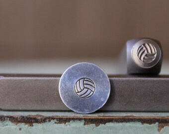 6mm Volleyball Sport DIY Jewelry Making Metal Design Stamp - Stamping Kit, Tools, Press, Machine & Supplies - SGCH-426