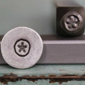5mm Sand Dollar Metal Design Stamp - Metal Stamp - Metal Stamping and Jewelry Tool - SGCH-33
