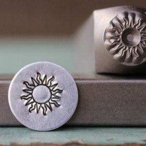 Brand New 8mm Sun Metal Design Stamp - Metal Stamp - Metal Stamping and Jewelry Tool - SGCH-137