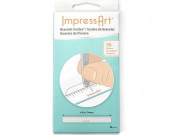 Impress Art Bracelet Sticker Guide Book - 36 Stickers - Guide to help with Stamp Alignment for both Letter and Design Stamps - SG-SC21BOOKST