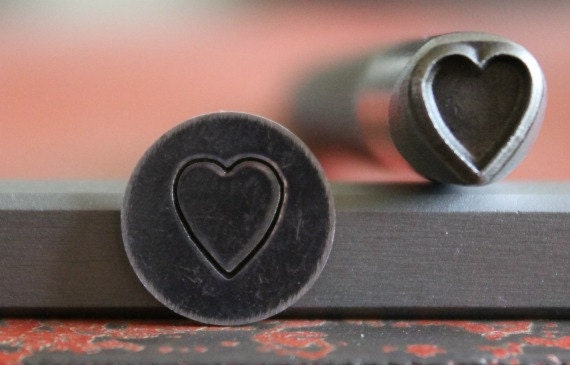 SUPPLY GUY 3//8/" 1//2/" or 5//8/" Advantage Series Heart Metal Design Stamp AD-2