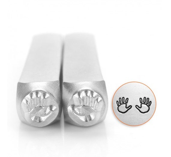 Impress Art 6mm Handprint Outline Metal Design Stamp Set Metal