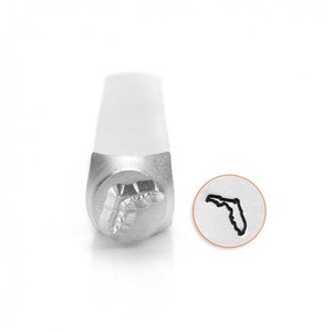Impress Art 6mm US State Florida Metal Design Stamp - Metal Stamp - Metal Stamping and Jewelry Tool - SGSC1525-F-6mm